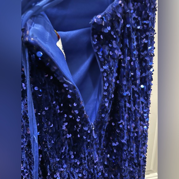 New Sequin Velvet Strapless Formal Dress - Sherri Hill #2959 - Picture 10 of 15